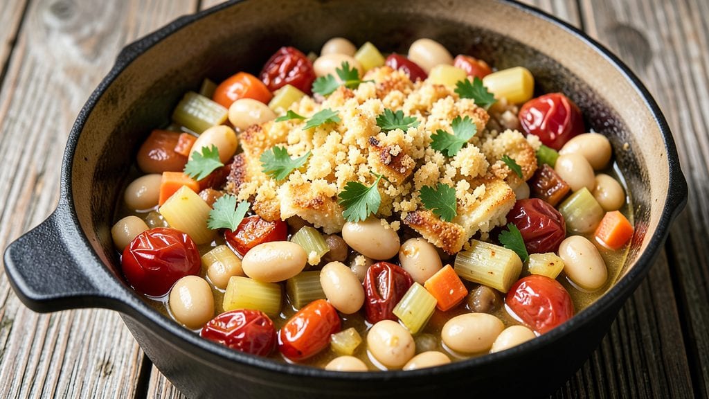 Bean Cassoulet Recipe: White Bean and Sausage Stew With Crispy Top