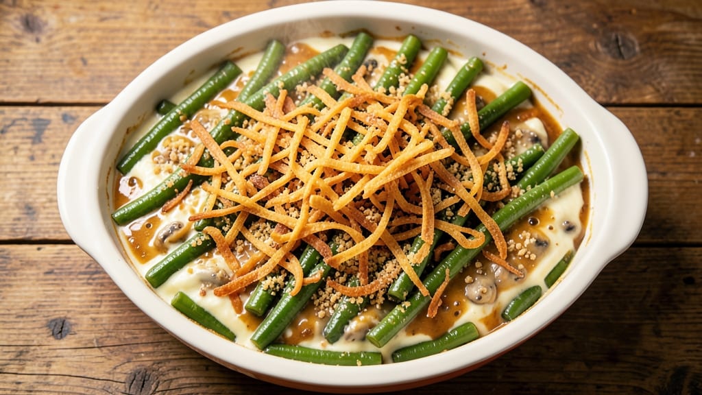 Betty Crocker's Green Bean Casserole Recipe: 1950s-Style Creamy Crunch With French Fried Onions