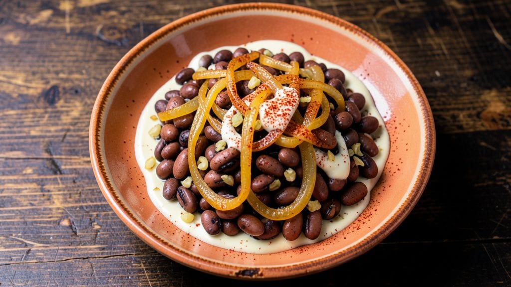 Bush's Grillin Beans Steakhouse Recipe: Smoky Garlic Butter Beans with Crispy Onions