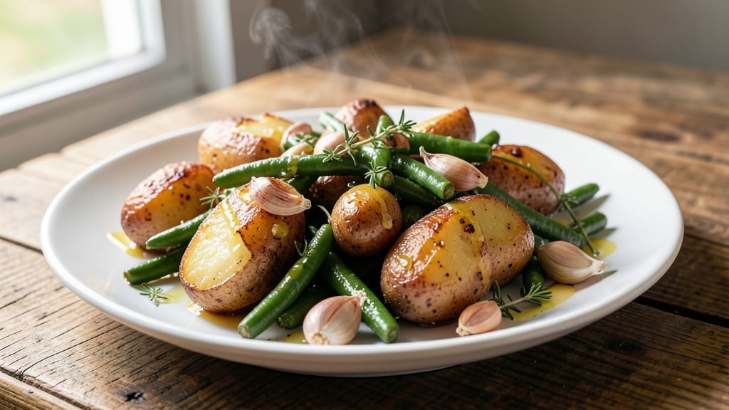 Canned Green Beans and Potatoes Recipe: Garlic-Herb Roast That Crispy Edges