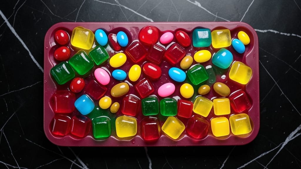Jello Jigglers Jelly Bean Mold Recipe: Rainbow Poppers With Hidden Fruit Surprise