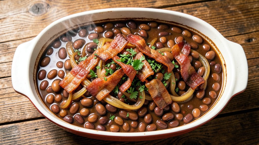 New England Baked Beans Recipe: Smoky Maple-Glazed Beans With Molasses Depth