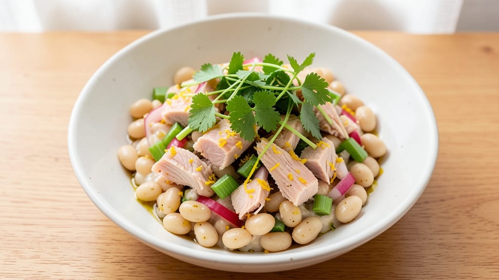 White Bean and Tuna Salad Recipe: Crunchy Herb-Kissed Bite in 15 Minutes